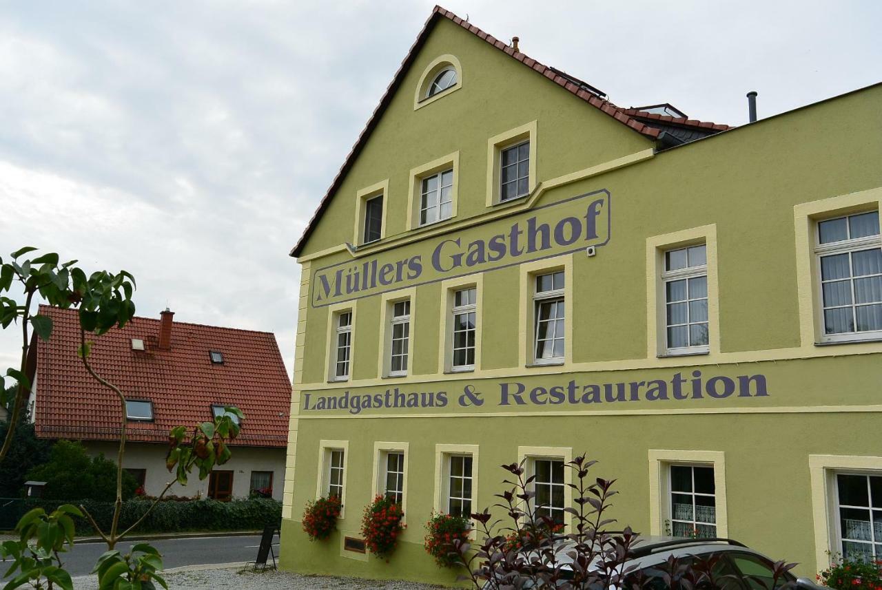 Landgasthaus Müllers Gasthof Radeberg Exterior foto