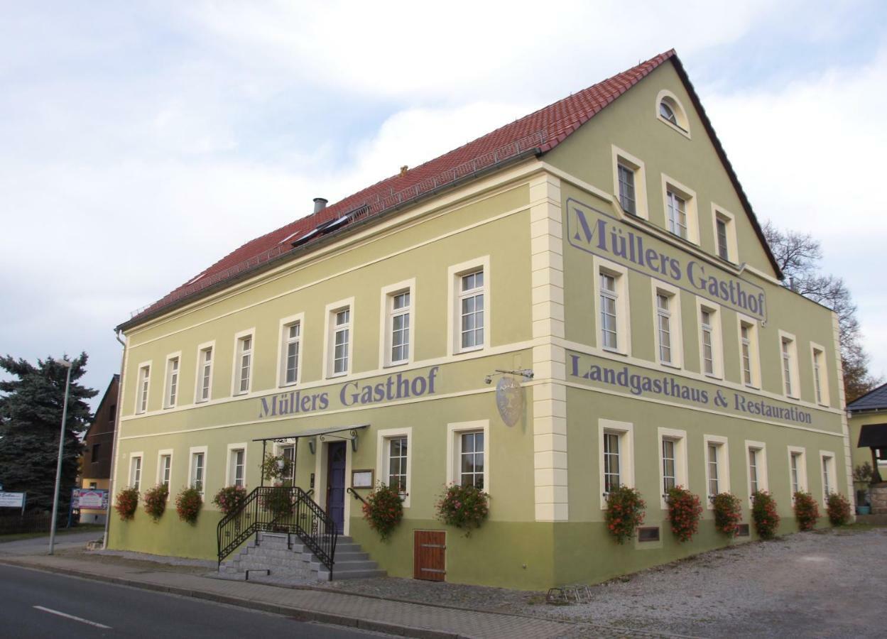 Landgasthaus Müllers Gasthof Radeberg Exterior foto